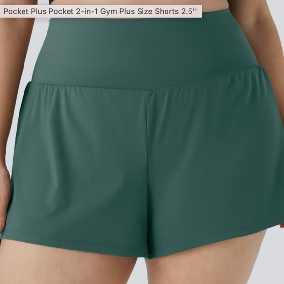HALARA Pants - Bundle of Halara Pocket Plus Pocket 2-in-1 Gym Plus Size Shorts 2.5''